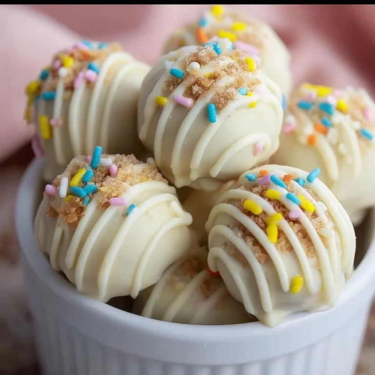 Delicious Banana Pudding Easter Truffles ready to enjoy.