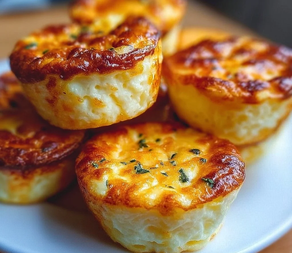 Healthy cottage cheese egg bites served in a bowl