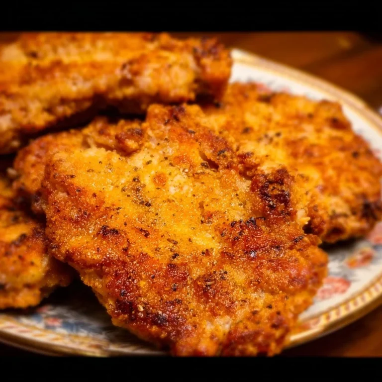 Country Fried Pork Chops served with sides and garnished.