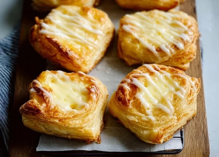 Delicious gluten-free cheese danish with flaky pastry and creamy filling