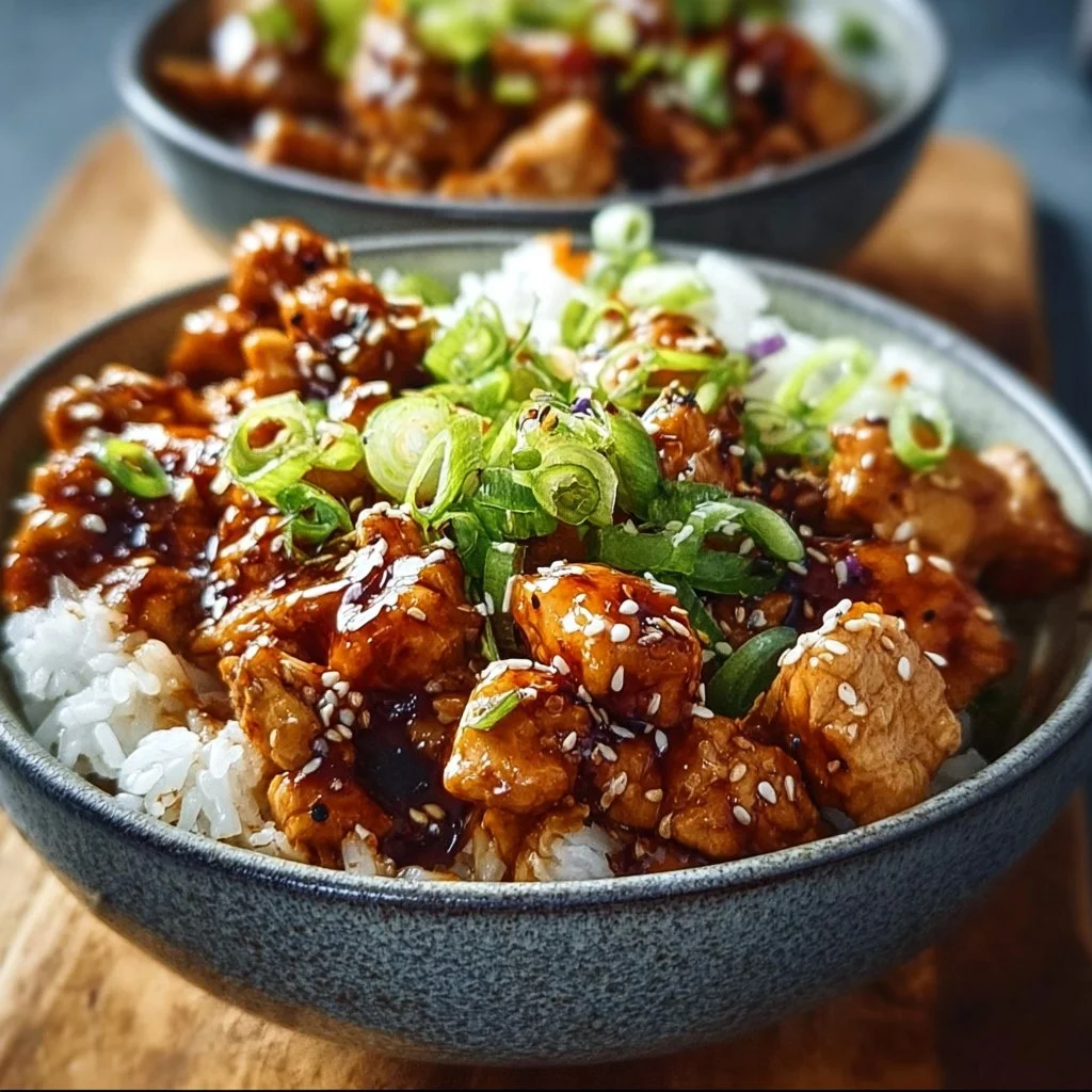 Healthy Sticky Chicken Bowls