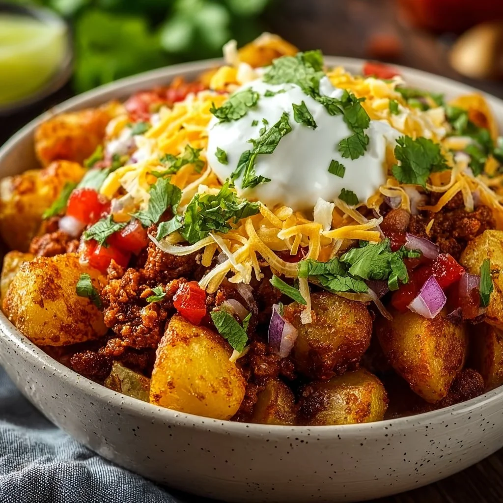 Loaded Potato Taco Bowl