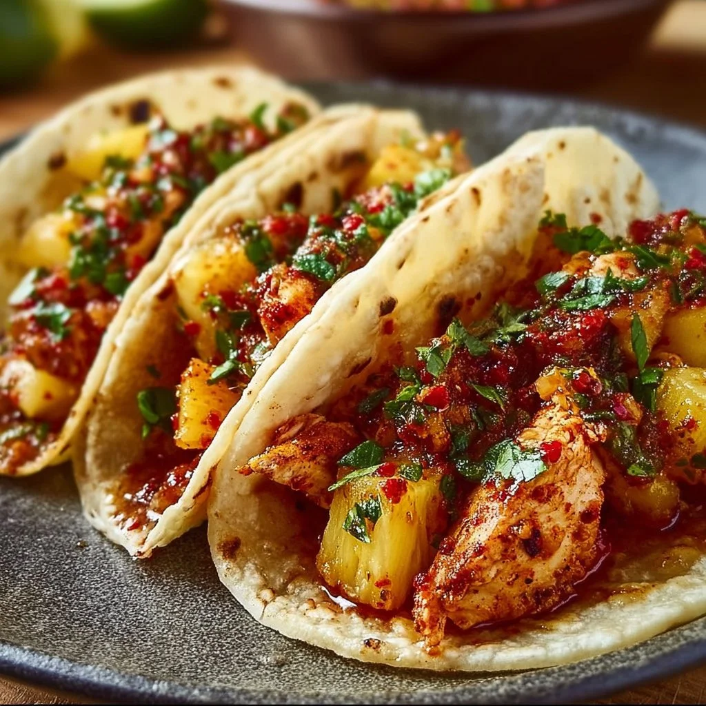 Pineapple Chicken Tacos