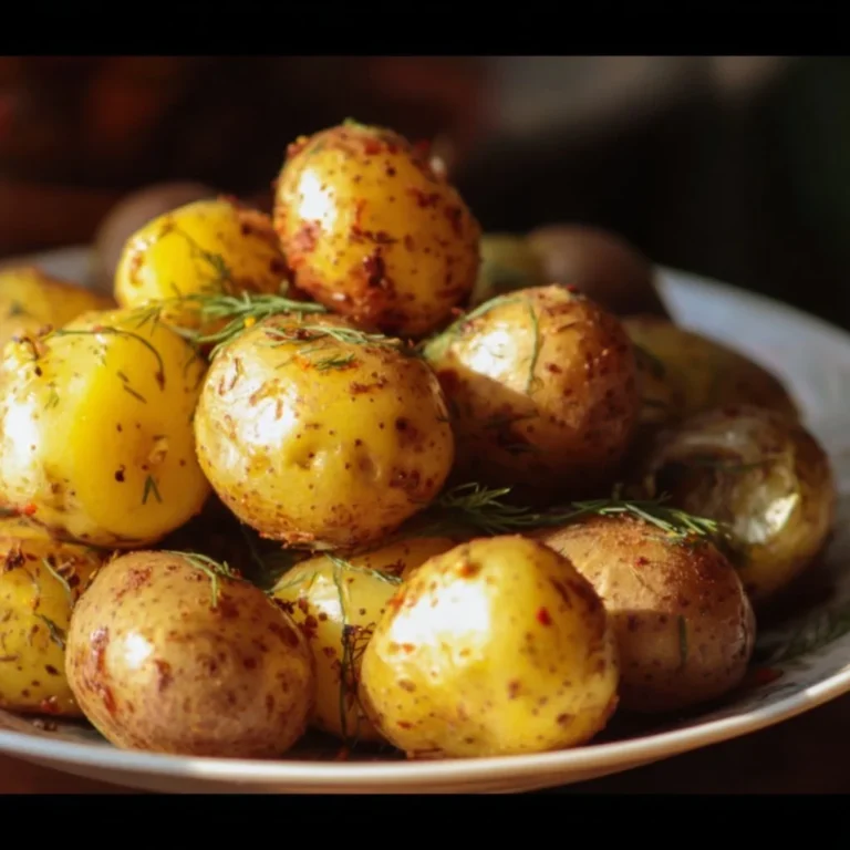 Freshly harvested spring baby potatoes ready for cooking