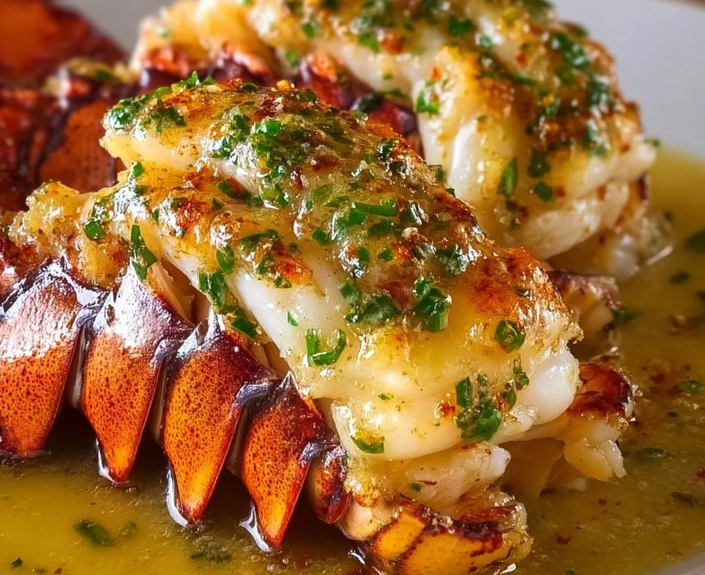 Baked Lobster Tails in Garlic Butter Sauce