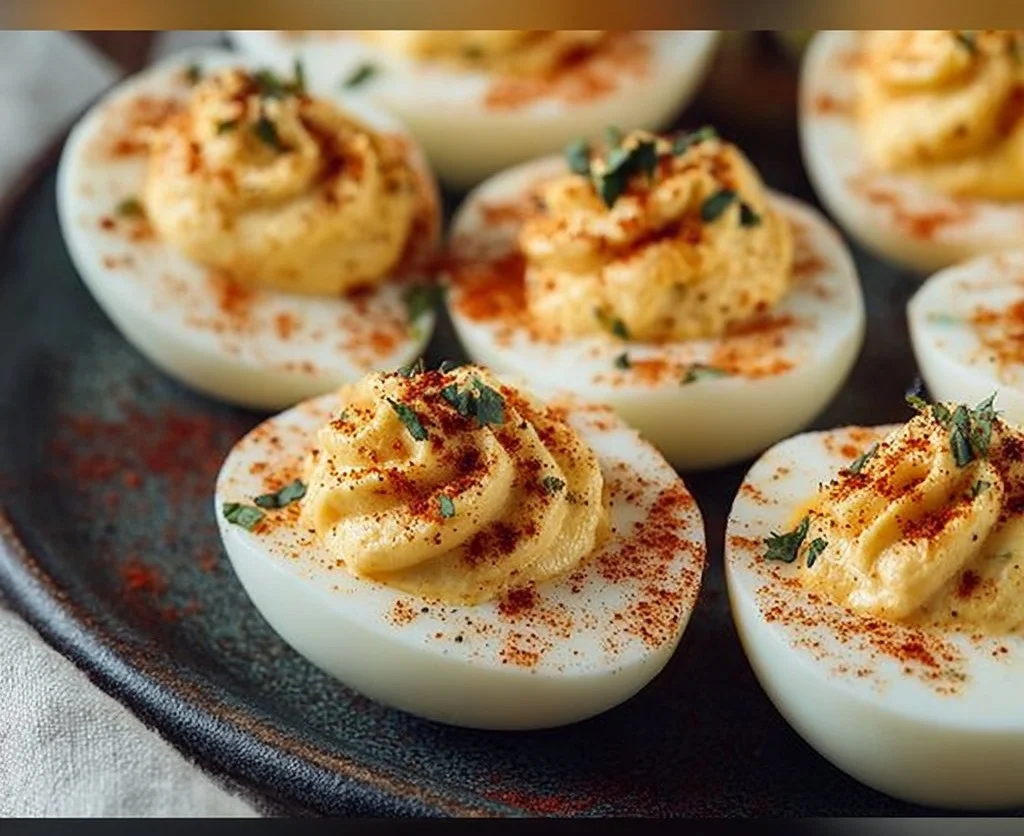 Bang Bang Deviled Eggs