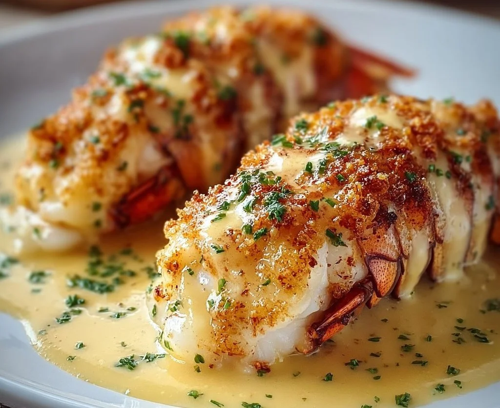 Creamy Garlic Butter Lobster Tails