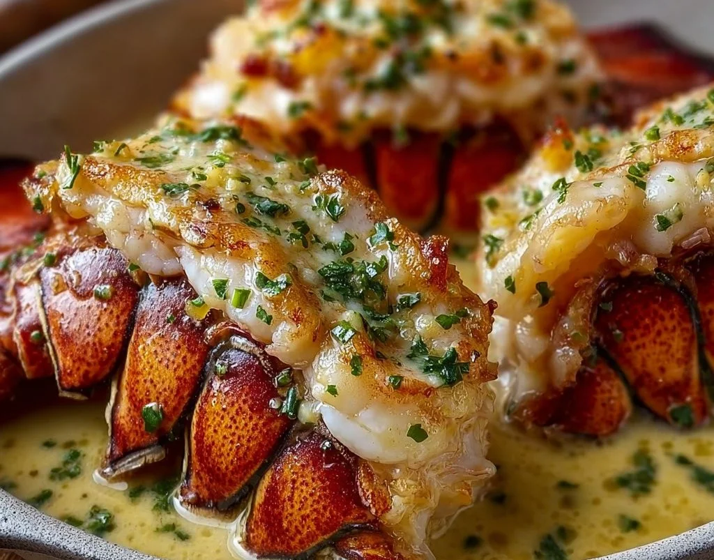 Creamy Garlic Butter Lobster Tails