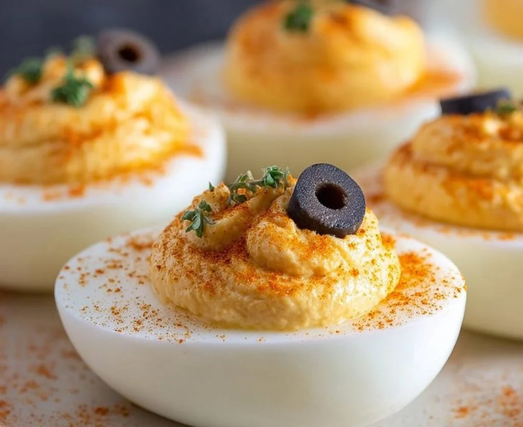 Deviled Eggs with Olives