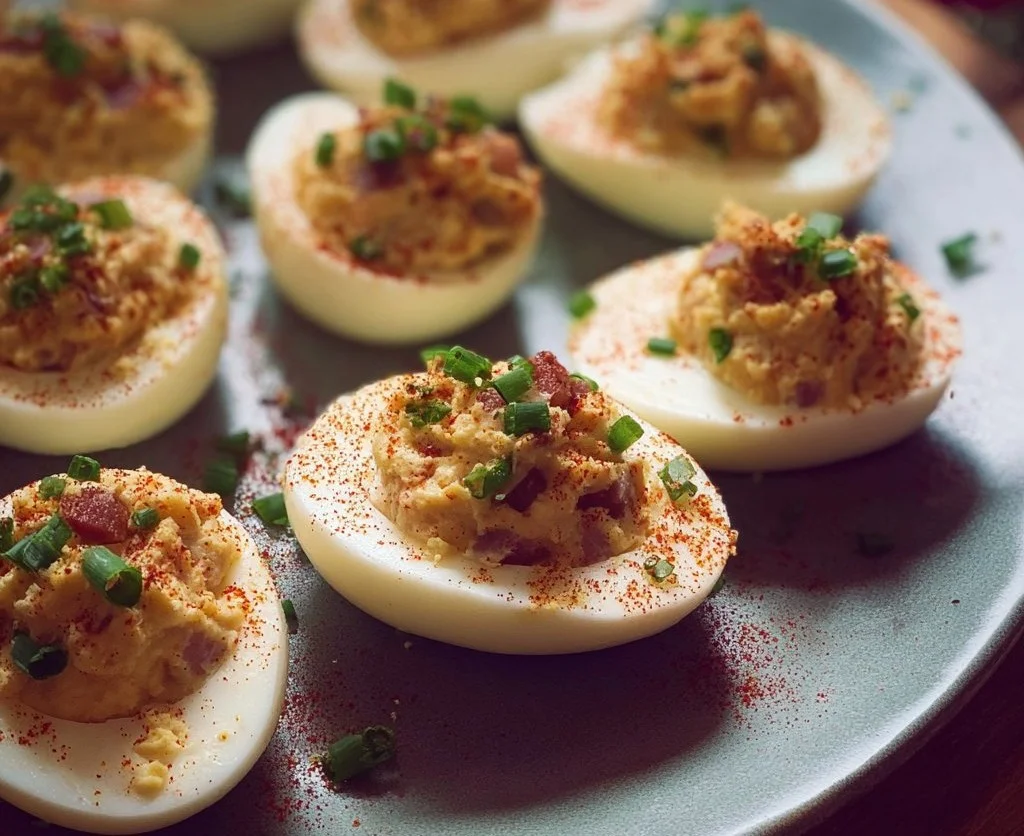 Deviled Ham Stuffed Eggs