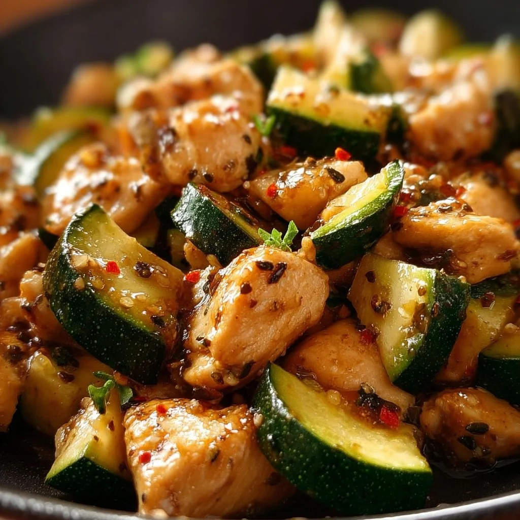 Easy Chicken Zucchini Stir Fry