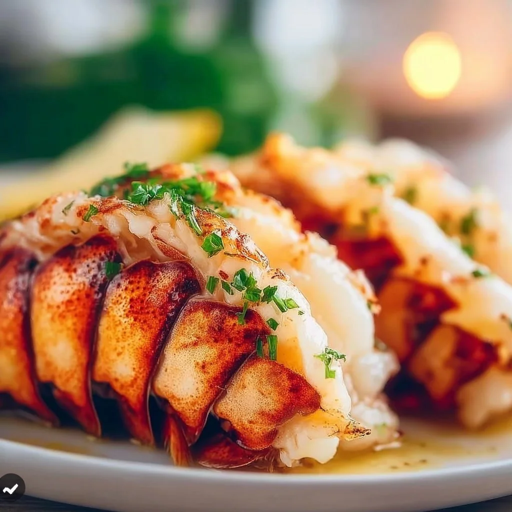 Easy lobster tail recipe cooked to perfection on a plate
