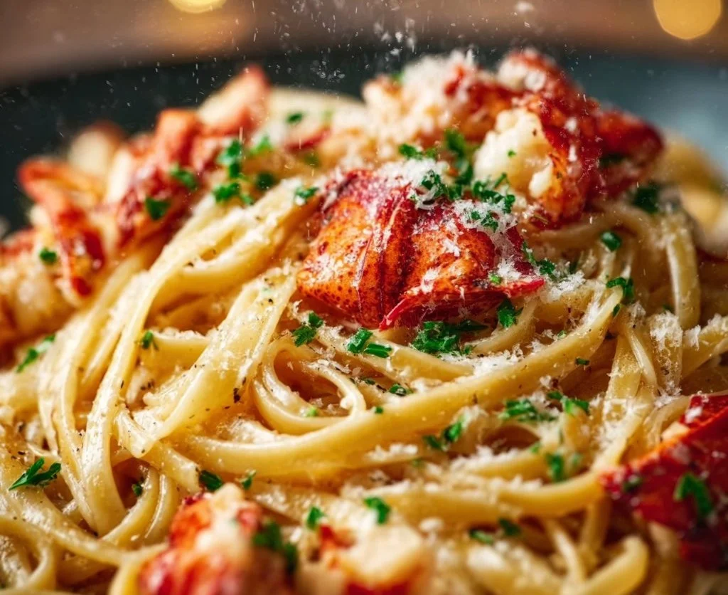 Garlic Butter Lobster Linguine