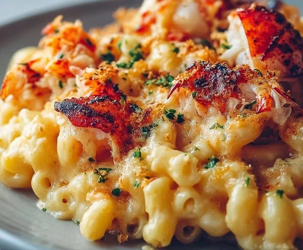 Gordon Ramsay's delicious Lobster Mac and Cheese served in a bowl.