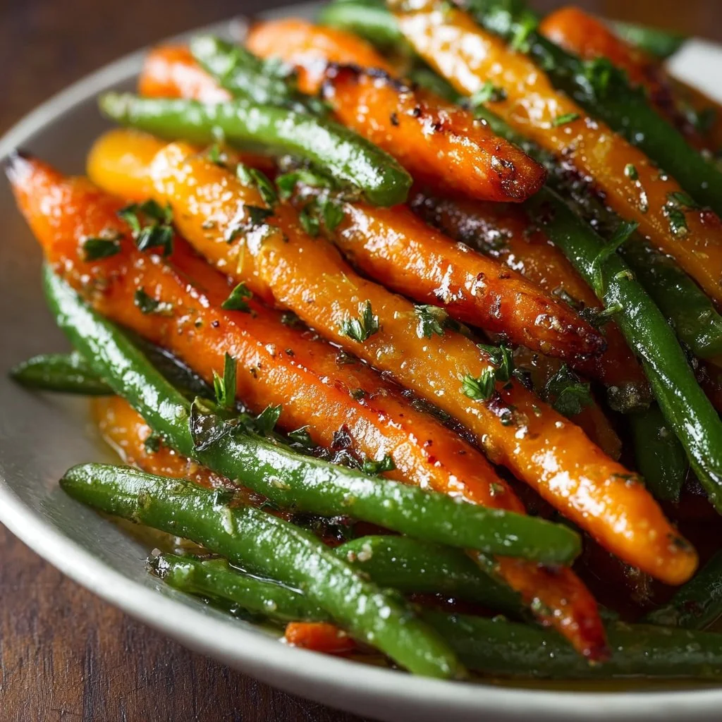 Honey Glazed Carrots & Green Beans
