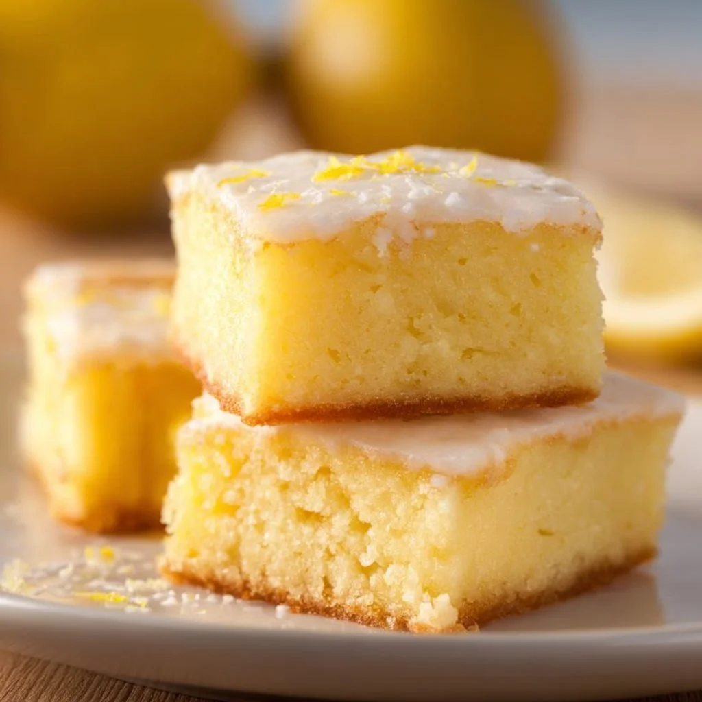 Delicious lemon brownies with a bright and zesty lemon flavor.