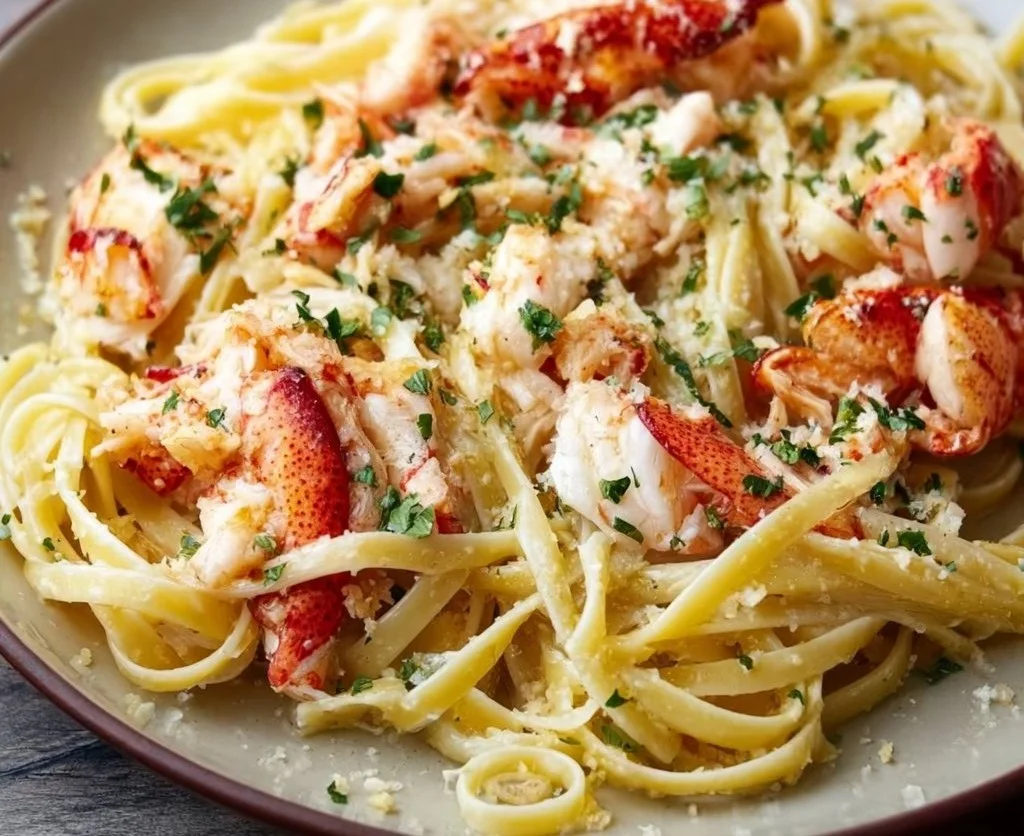 Lobster Scampi with Linguine