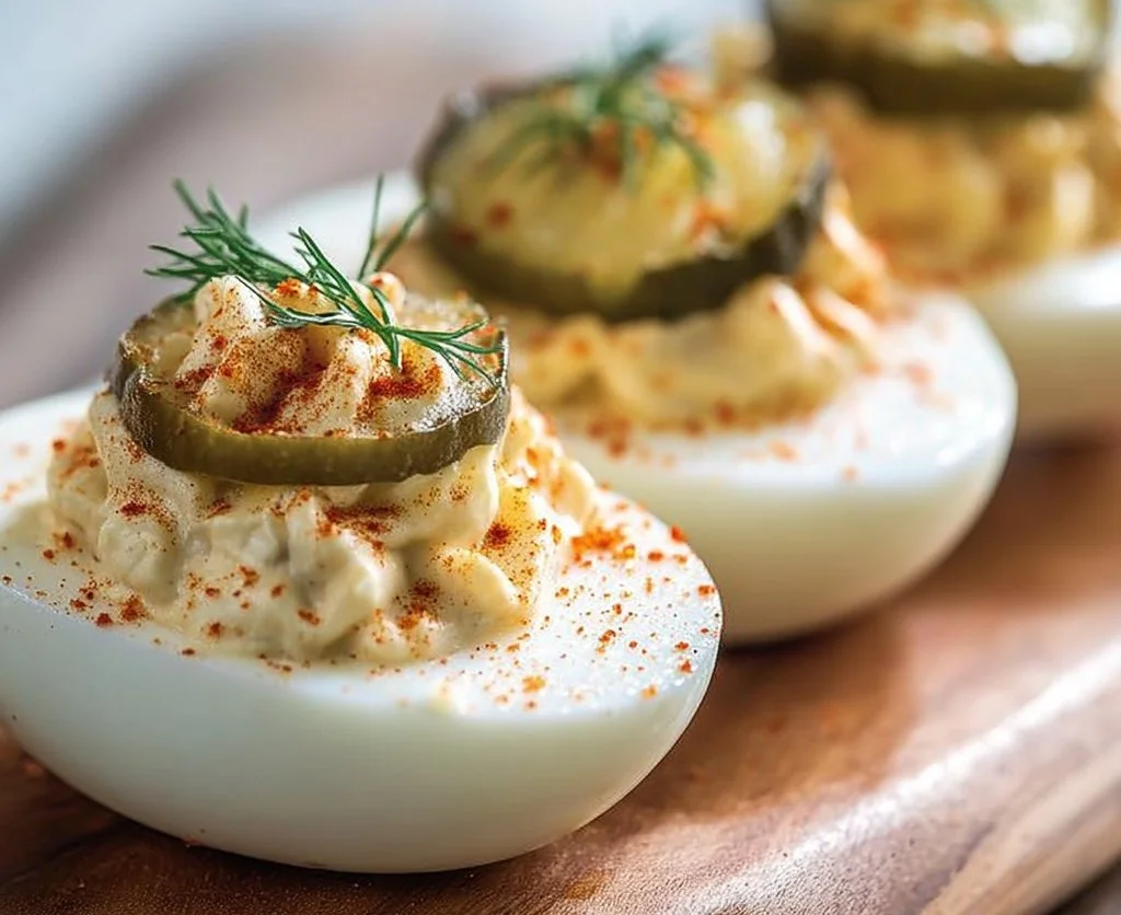Pickle Lover Deviled Eggs