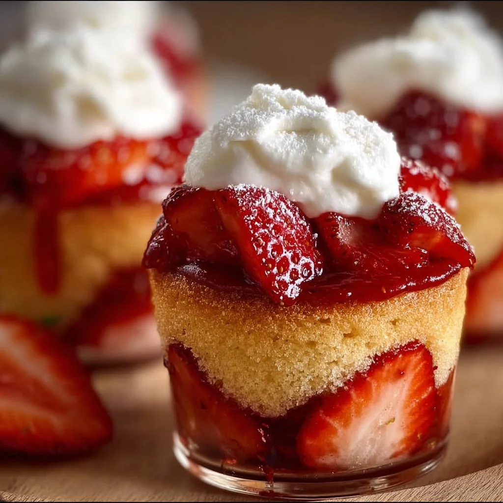 Quick Strawberry Shortcake Cups