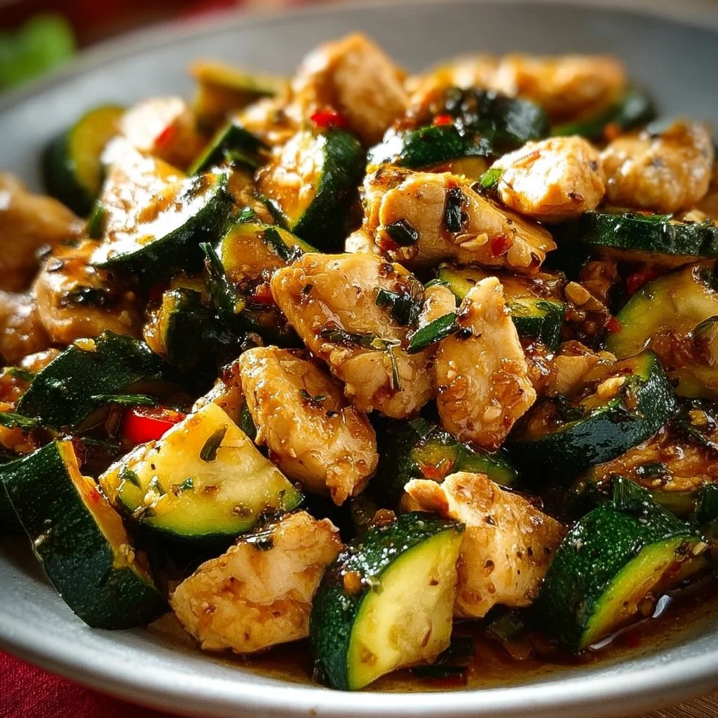 Simple Chicken Zucchini Stir Fry