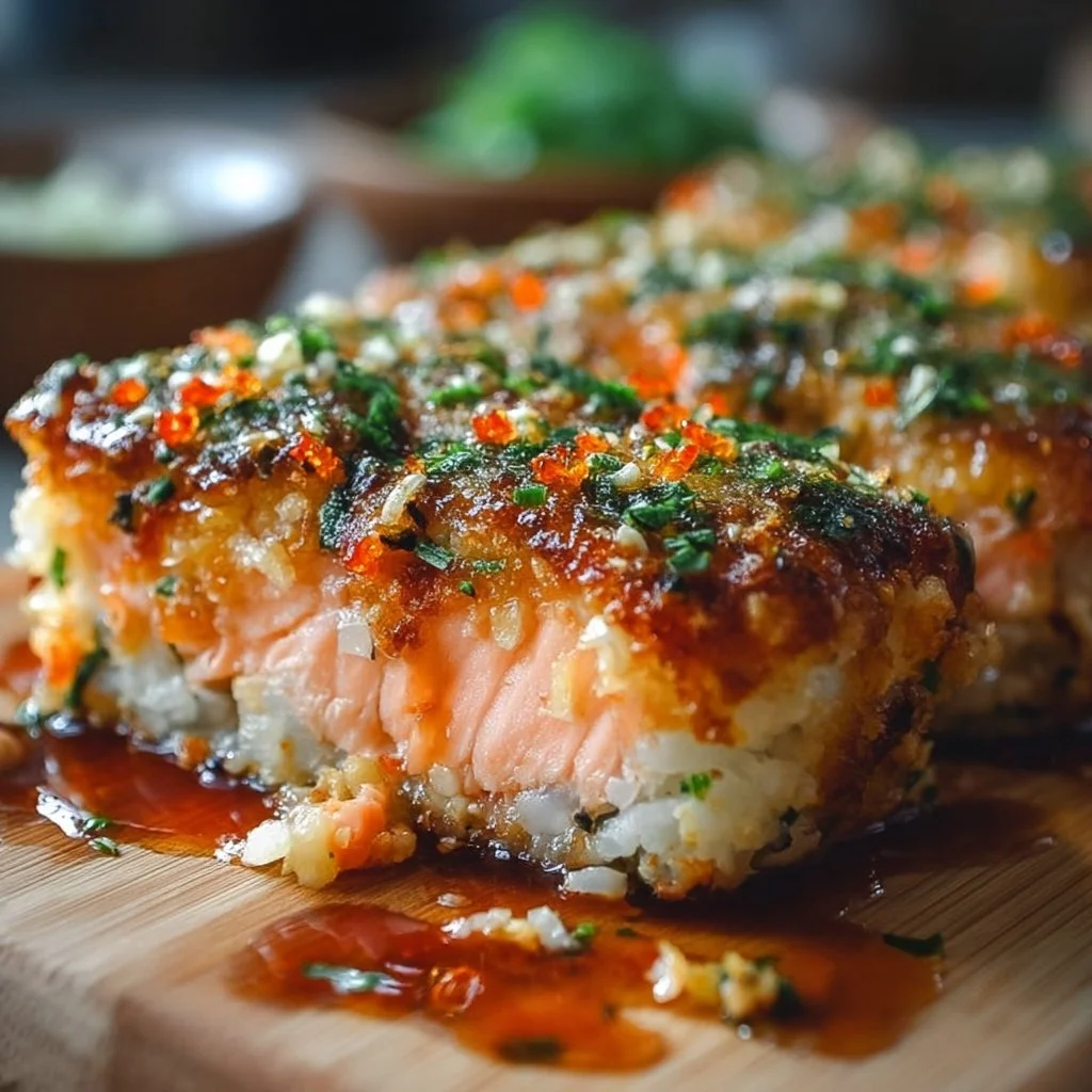 Spicy Salmon Sushi Bake