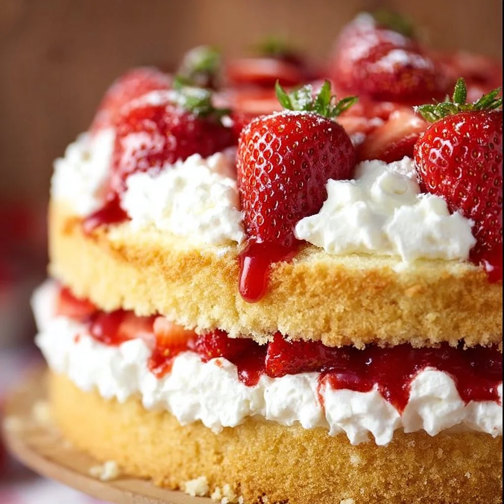 Strawberry Shortcake Cake