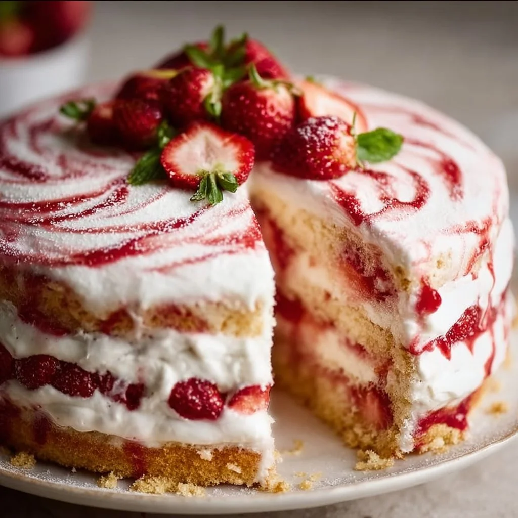 Strawberry Shortcake Layer Cake