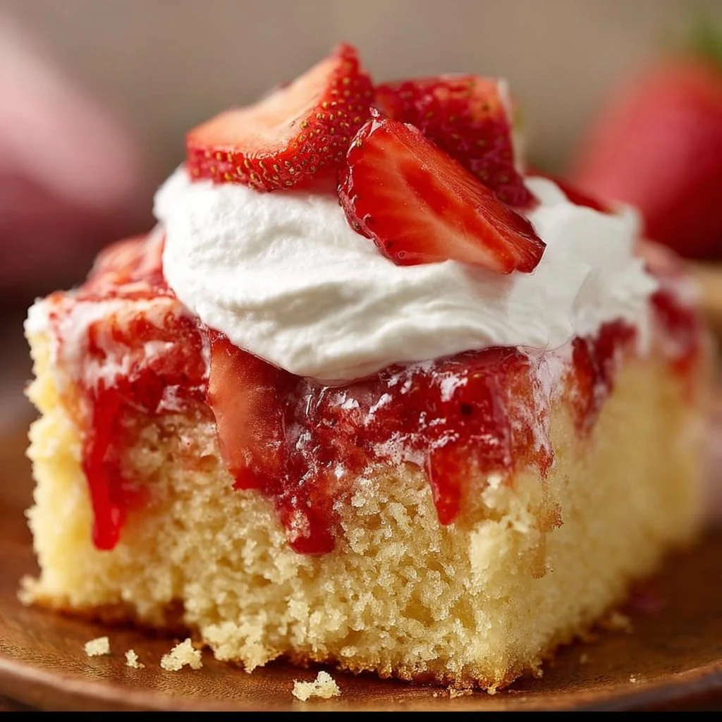 Strawberry Shortcake Sheet Cake