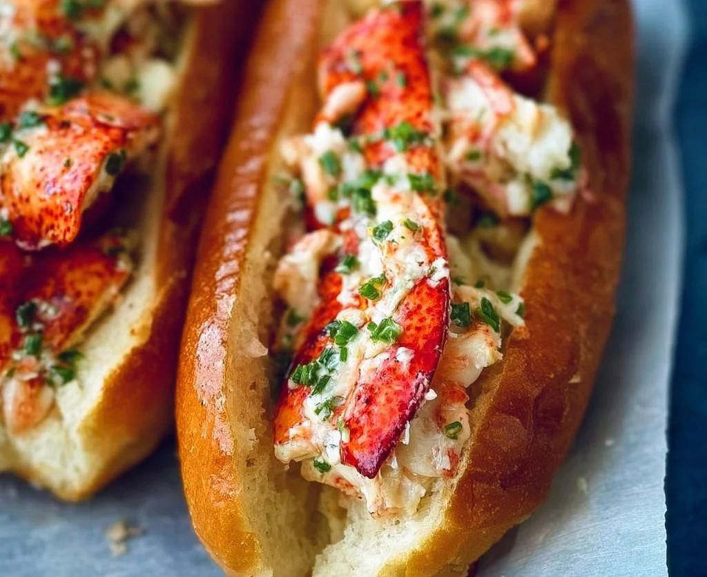 The Best Garlic Butter Naked Lobster Rolls