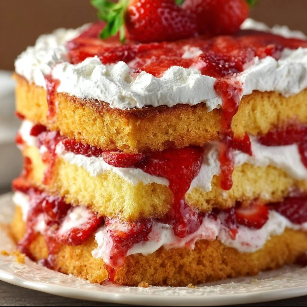 Ultimate Strawberry Shortcake Sponge Cake
