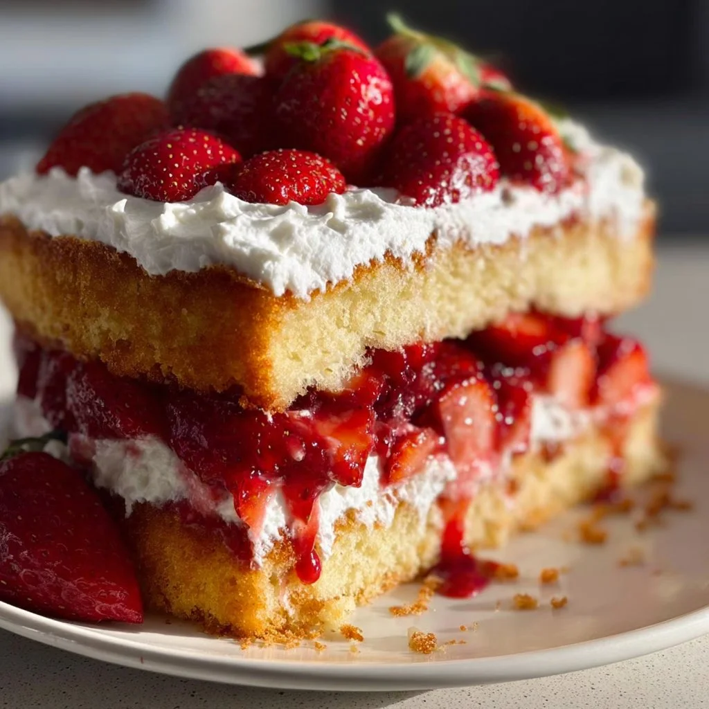 Unforgettable Strawberry Shortcake Cake