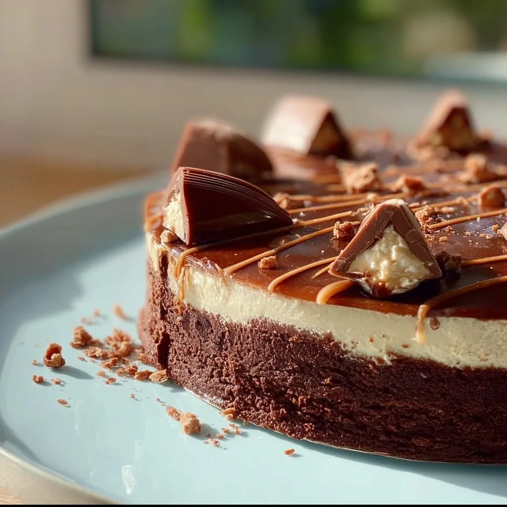 Dekadenter Kinder Bueno Bar Schokoladenkuchen, der perfekte Genuss für Schokoladenfans.