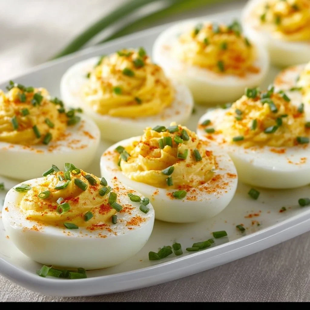 Gefüllte Eier für den Osterbrunch