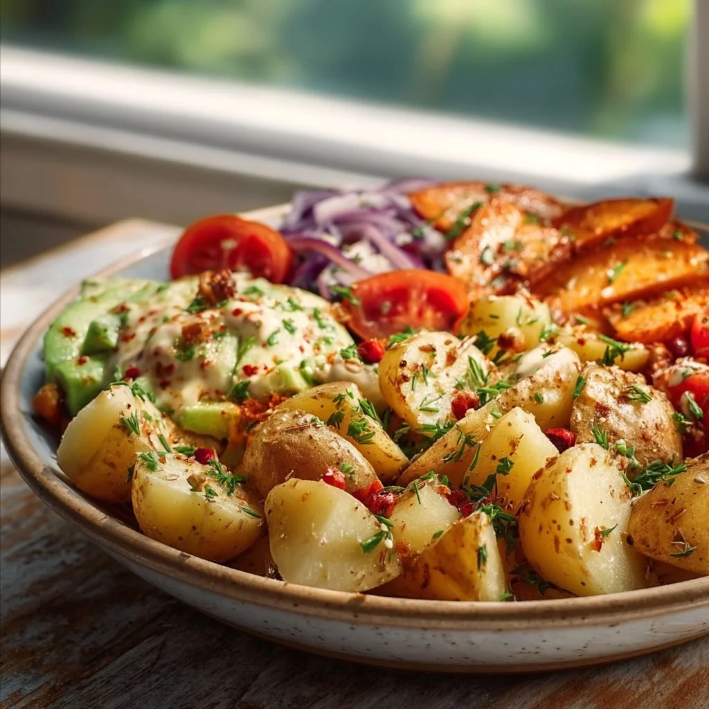 Gesunde vegetarische Kartoffelgerichte