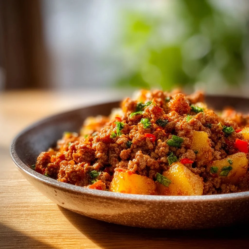 Kartoffel Hackfleisch Pfanne