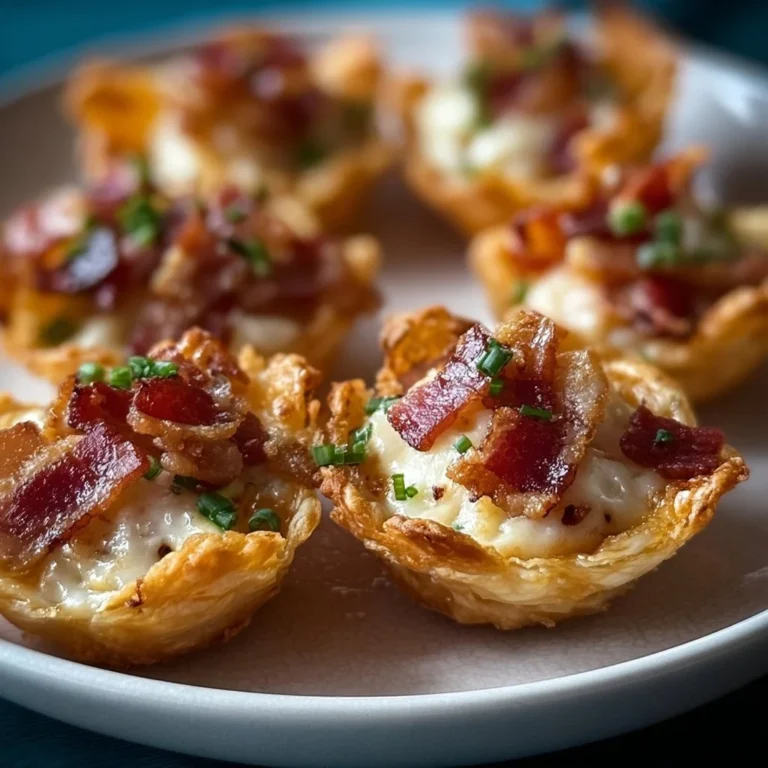 Knusprige Mini-Tarte-Flambée-Häppchen für Partys