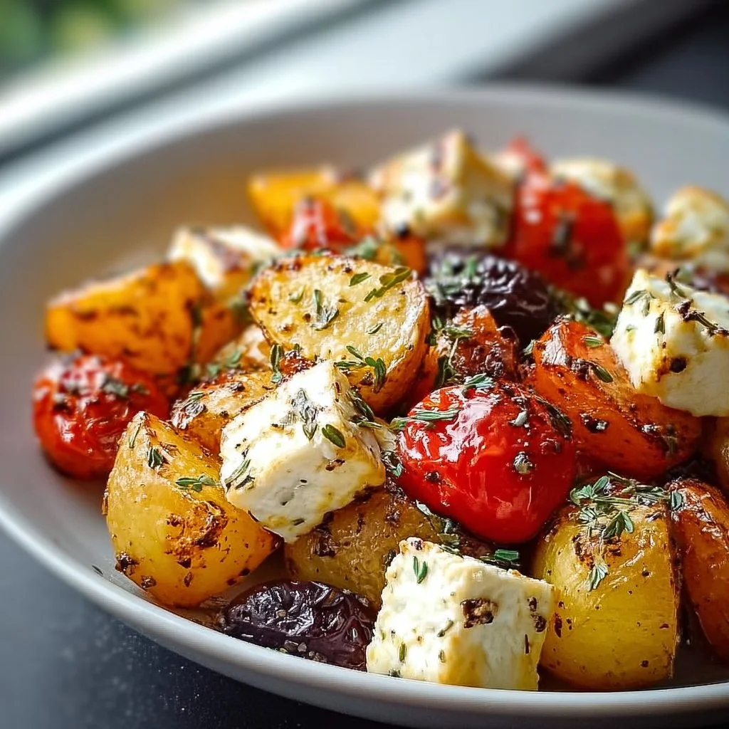 Köstliches Feta Kartoffeln Ofengemüse