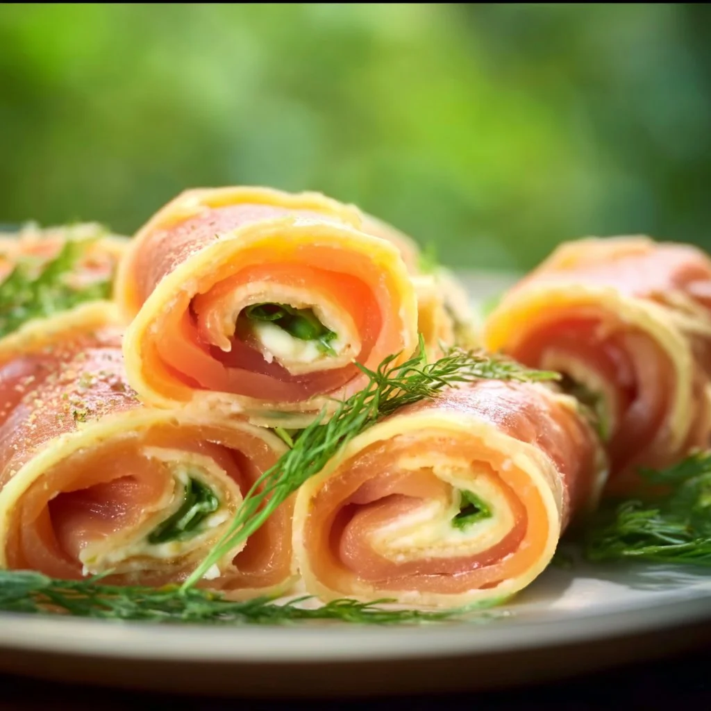 Lachsröllchen
