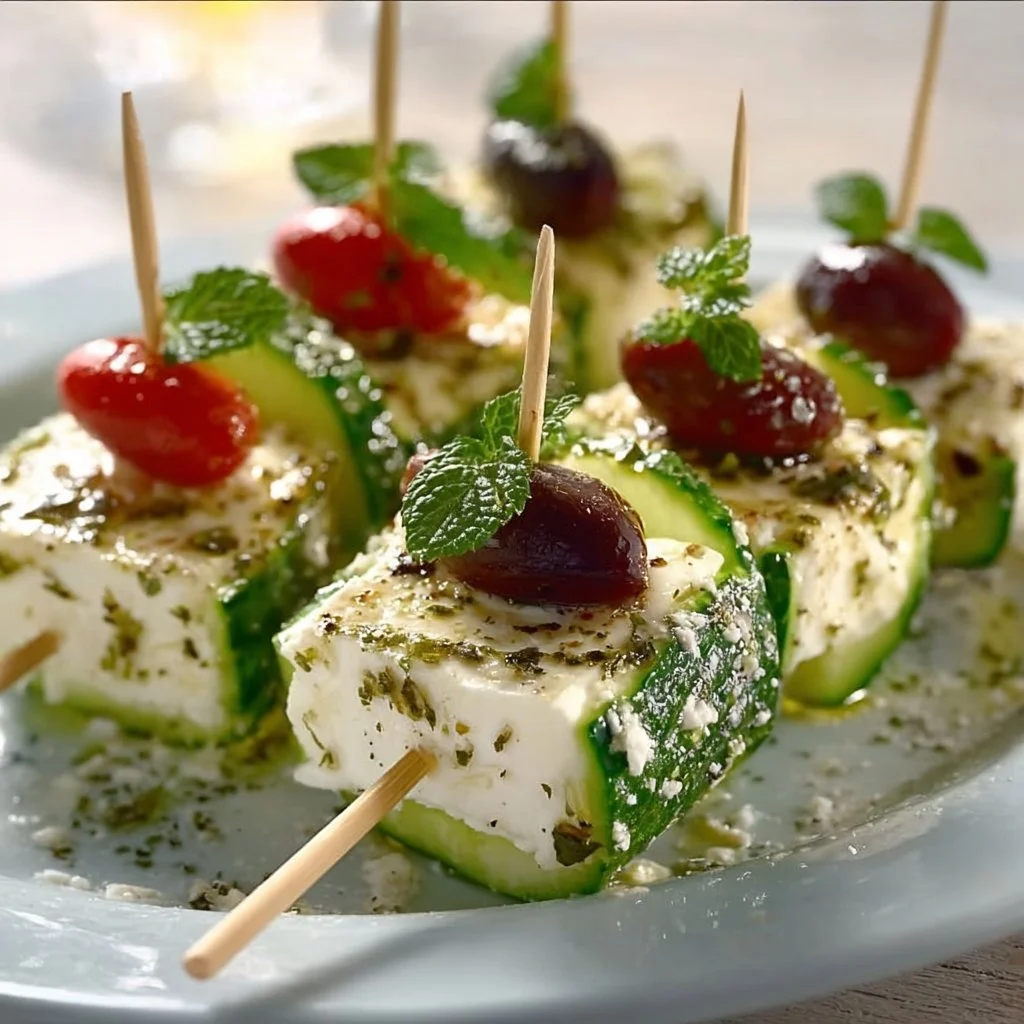 Leckere Feta-Spie&szlig;e mit Gurke &ndash; Einfaches Rezept f&uuml;r dich!