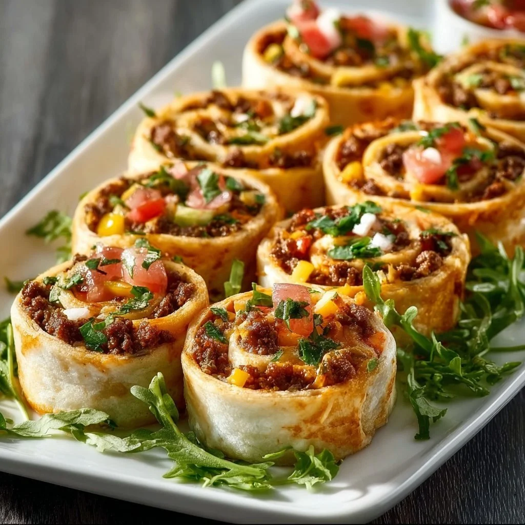 Leckere Taco-Pinwheels &ndash; Ideal f&uuml;r jede Party & als Vorspeise!