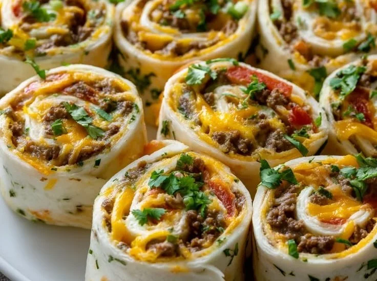 Leckere Taco-Pinwheels - Ideal f&uuml;r jede Party & Vorspeise!