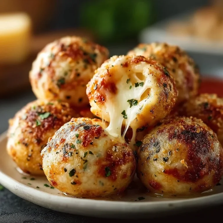 Leckere Mini-Pizza-Bällchen frisch aus dem Ofen, idealer Snack oder Partyessen.