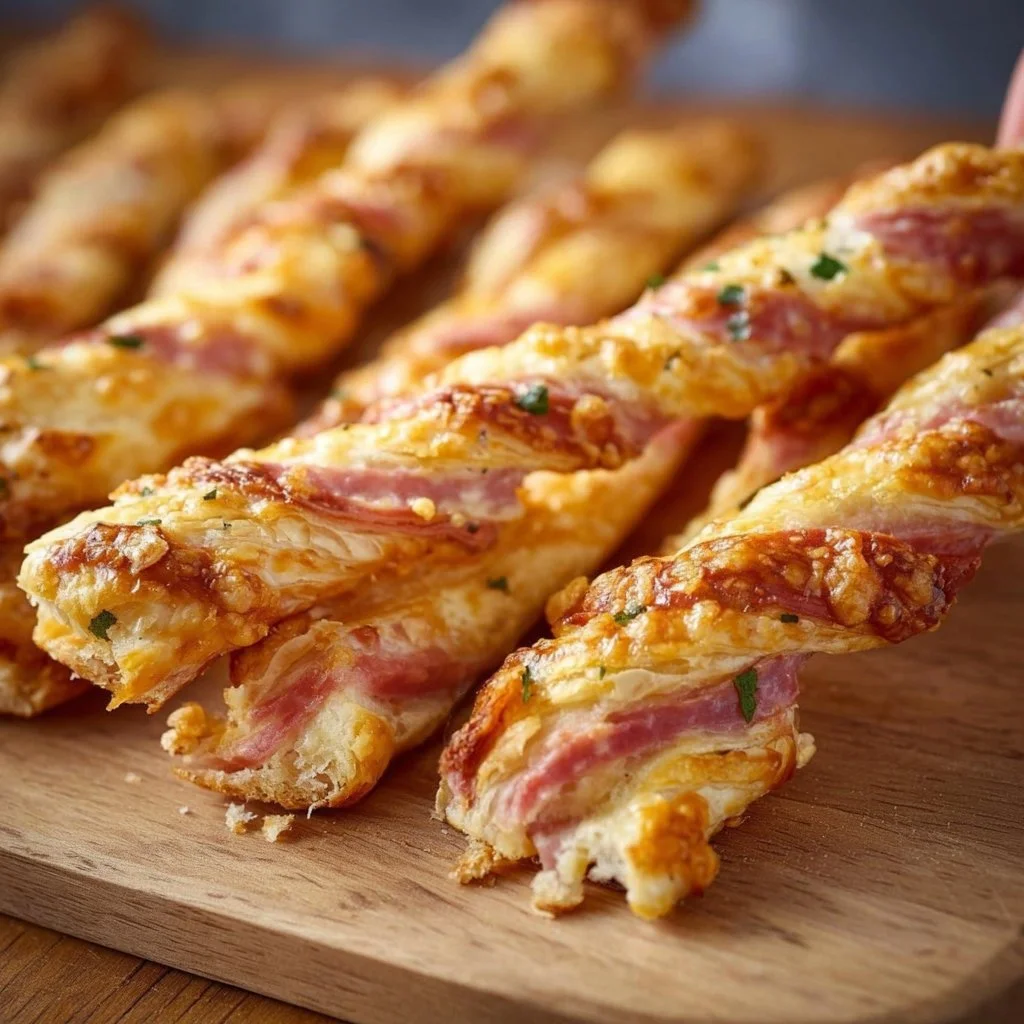 Super leckere Blätterteigstangen mit Schinken und Käse - Kochen mit uns im Jahr 2026 | Rezepte, herzhafte Fingerfood-Rezepte, Fingerfood-Rezepte