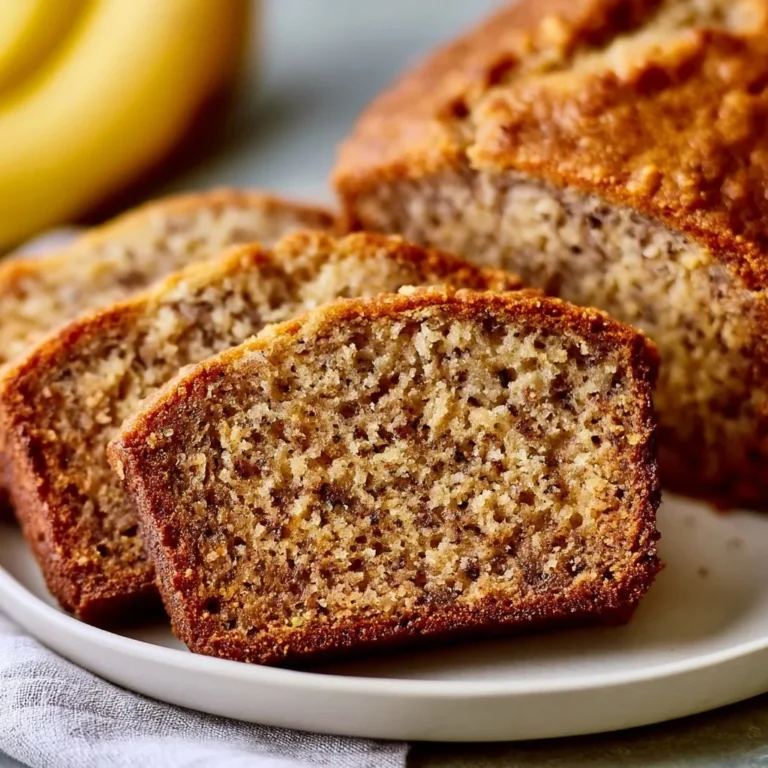 Delicious homemade Bananenbrot with ripe bananas and nuts