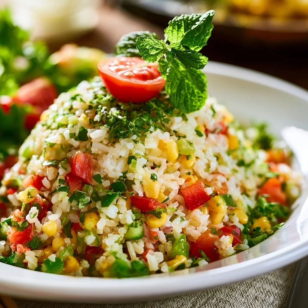 Einfacher Reissalat