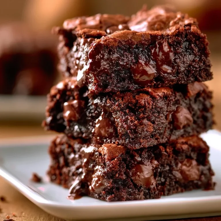 Leckere fudgige Brownies für verschiedene Anlässe auf einem Teller