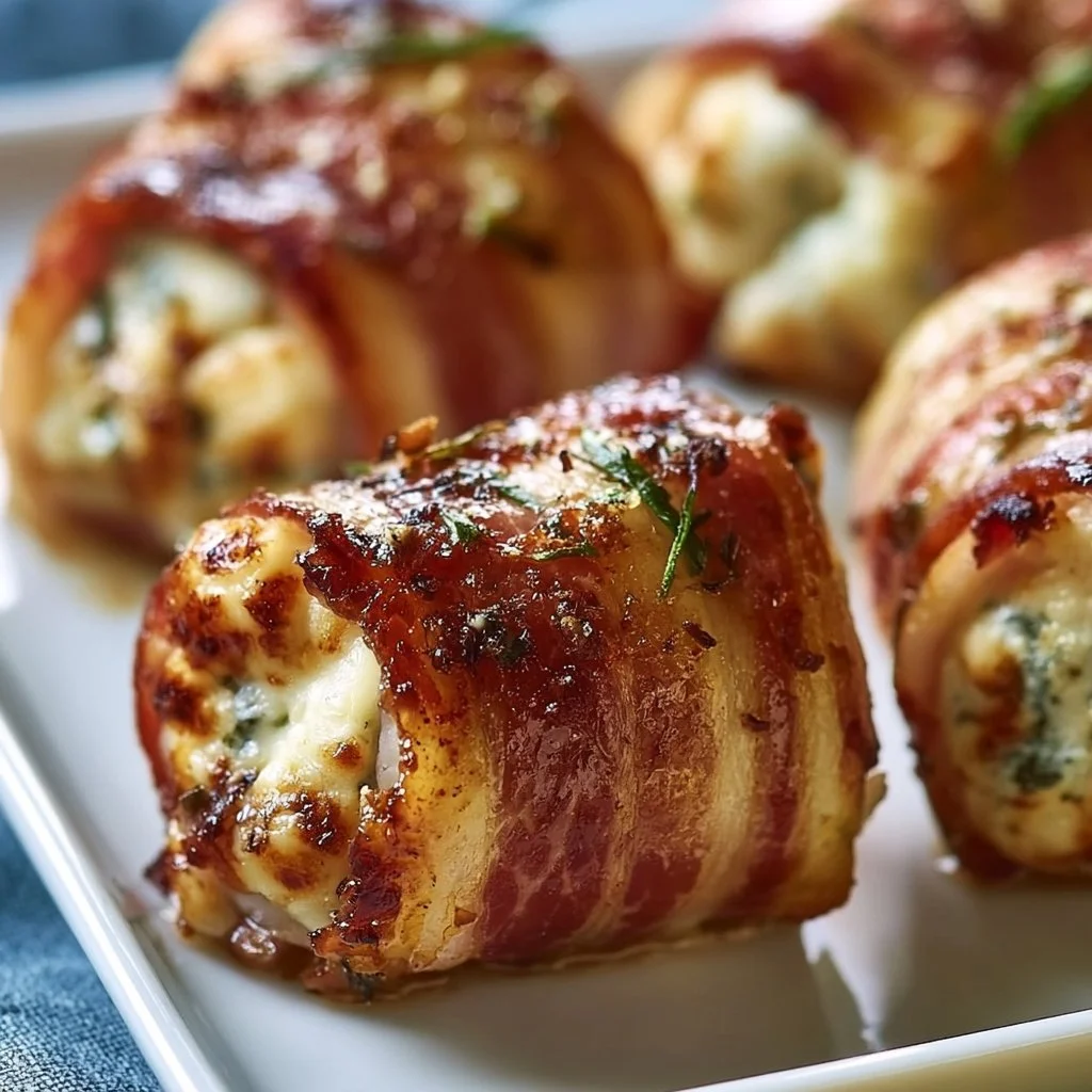 Gegrillte Feta-Schinkenr&ouml;llchen