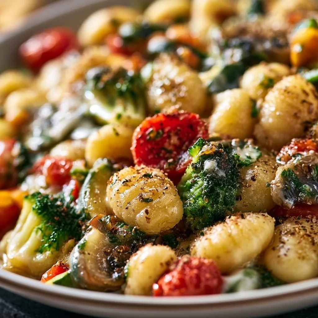 Gnocchi-Gemüse-Pfanne mit Frischkäse