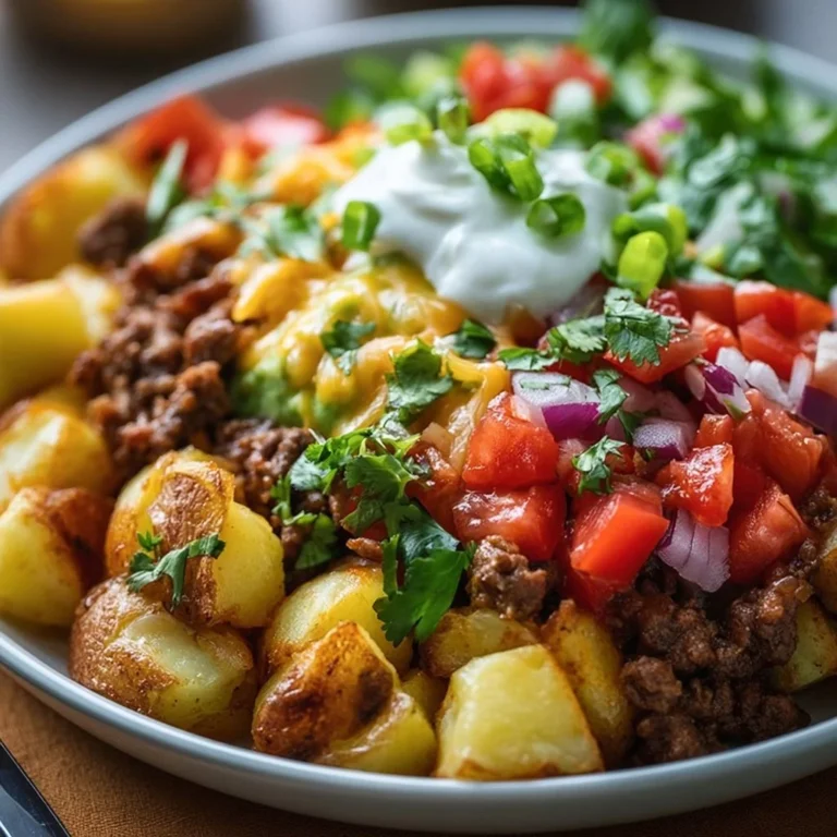 Sättigende Kartoffel-Taco-Bowl für einfache Mahlzeitenvorbereitung