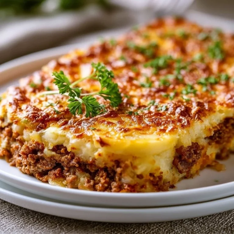 Leckerer Kartoffelauflauf mit Hackfleisch aus dem Ofen.